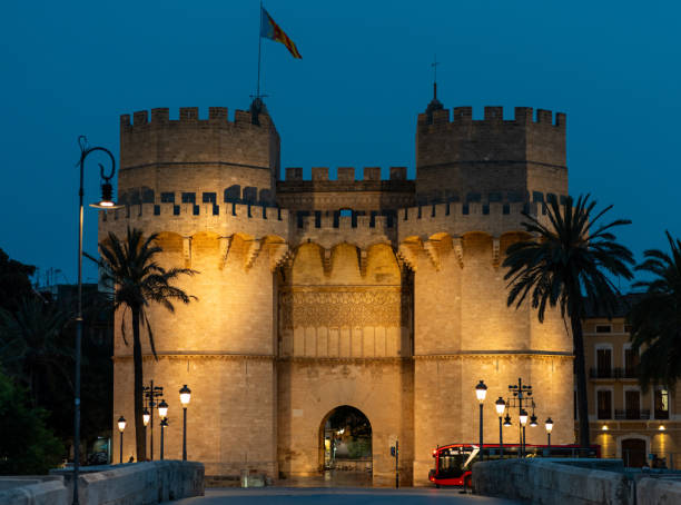 Serranos Towers at Dusk in Valencia