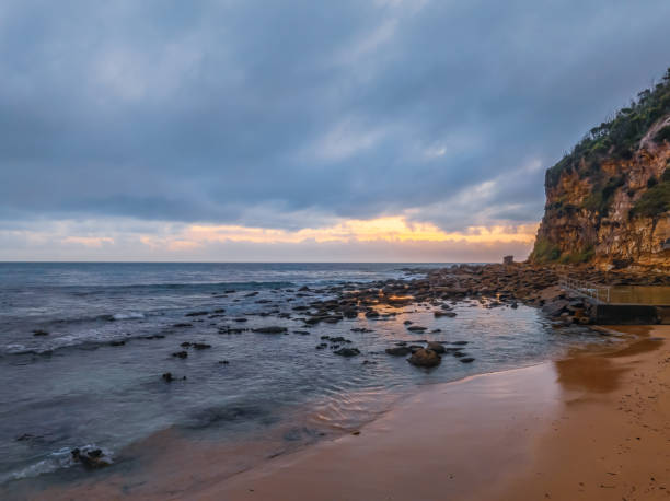 istock Cloud filled sunrise at the seaside 2161258739