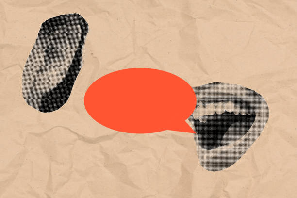 istock A human mouth speaking something with a speech bubble 2161260070