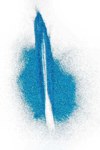 istock Closeup view of blue glitter 2161260271