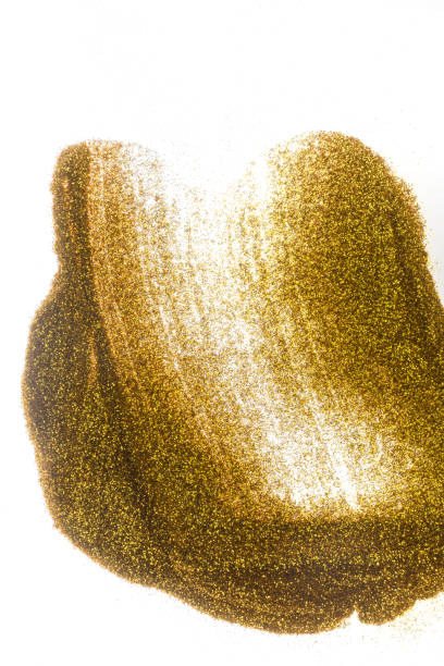 istock Closeup view of golden glitter 2161260389