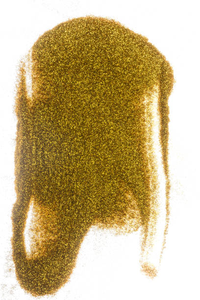 istock Closeup view of golden glitter 2161260397