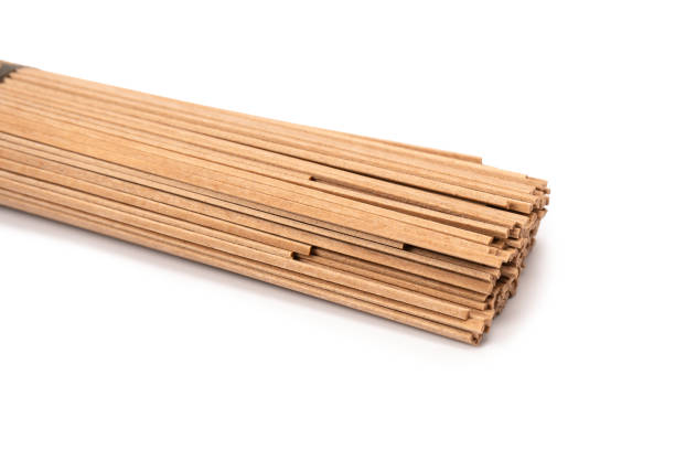 istock Buckwheat noodles isolated on a white background. 2161260532