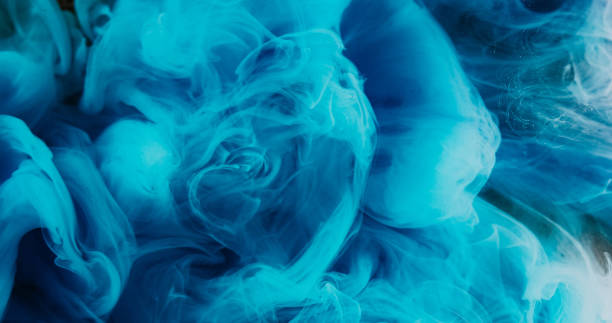 istock Smog fluid vapor fog glitter blue dust particles 2161268843