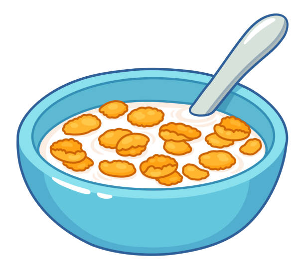 Cornflakes Simple Vector 190+ Corn Flakes White Background Stock Illustrations, Royalty-Free ...