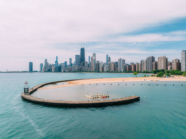 istock Elevated View of North Avenue Beach, Chicago 2161275848