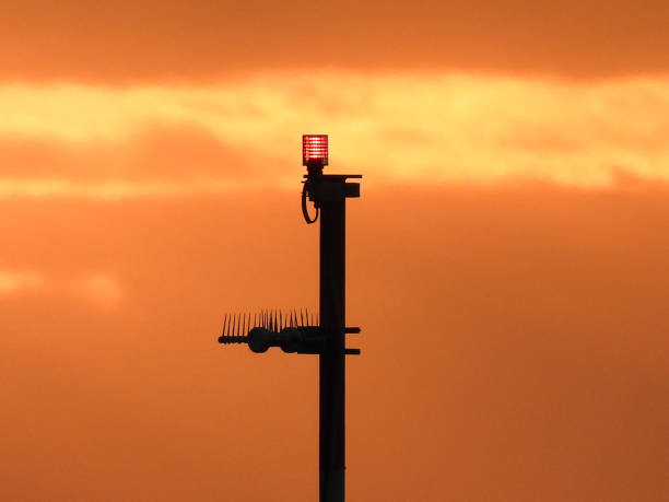 istock Winter Sunset Airport Spikes 2161279715