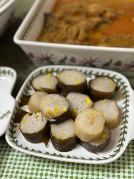 istock selective focus of a lemang and rendang. A popular malaysian cuisine during eid 2161283103