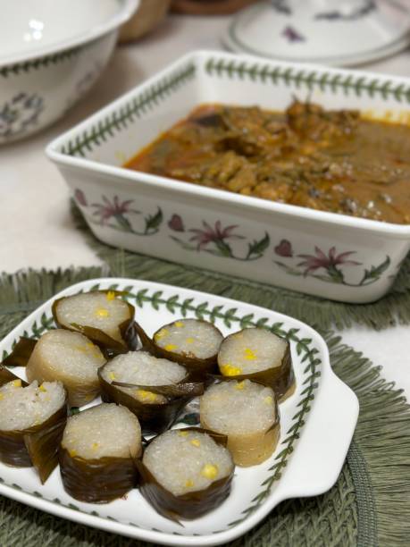 istock selective focus of a lemang and rendang. A popular malaysian cuisine during eid 2161283106