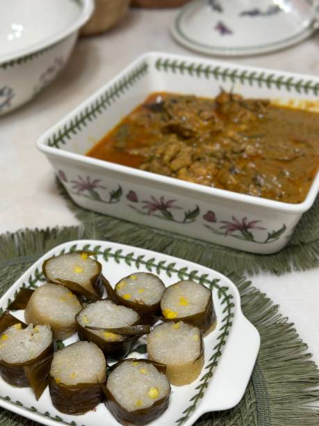 istock selective focus of a lemang and rendang. A popular malaysian cuisine during eid 2161283116