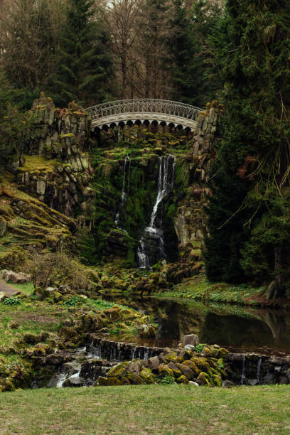 istock Kassel, Germany, national park, waterfall 2161290650