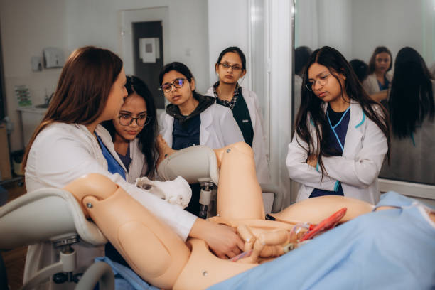 istock Medical students learn to deliver babies 2161295115