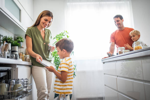 istock Family joys - Shared moments in the new kitchen 2161302088