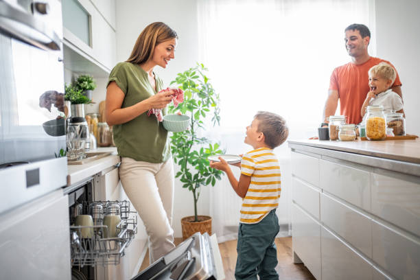 istock Family joys - Shared moments in the new kitchen 2161302713