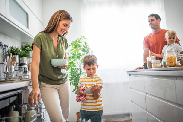 istock Family joys - Shared moments in the new kitchen 2161303074