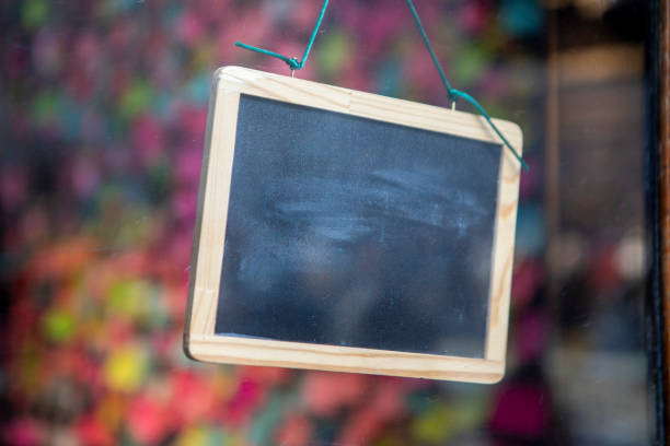 Blank blackboard sign template for your own message