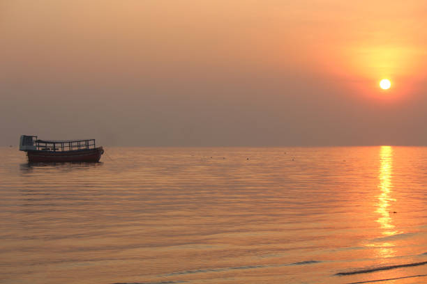 with beautiful sunset and colour