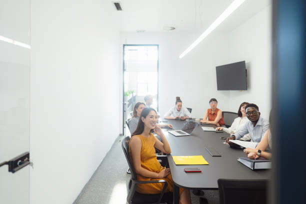 istock Coworkers in a meeting 2161321607