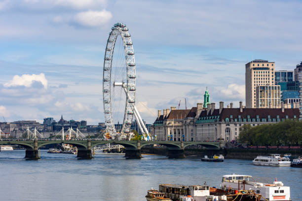 istock London Eye (Millenium Wheel) and Westminster bridge above Thames river, UK 2161334145