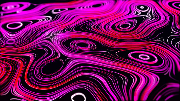 istock Abstract background of topographic map. Contour map. 3D Topographic map. Valleys and mountains. Geography concept. Wavy backdrop. 3D rendering 2161336516