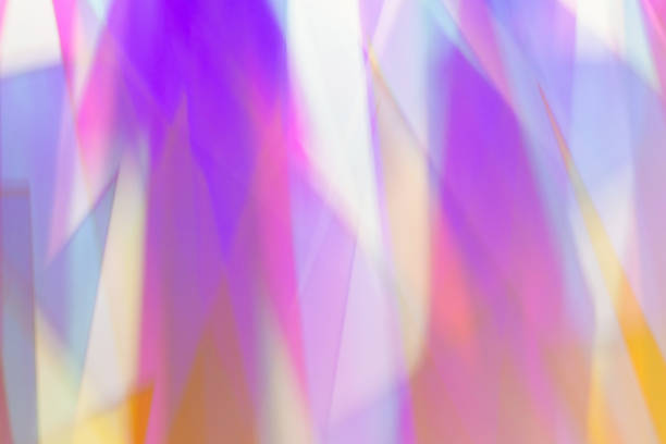 Abstract background photo with colorful blurred shadows pattern over white wall