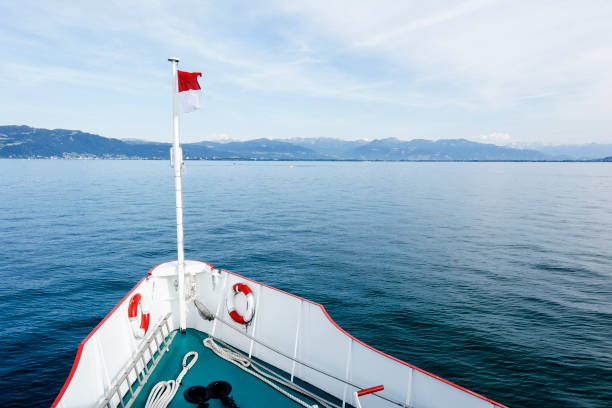 Boat trip on Lake Constance, Germany in summertime