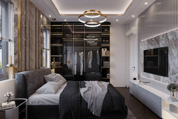 istock Luxury bedroom in modern style and effortless interior. 2161342860