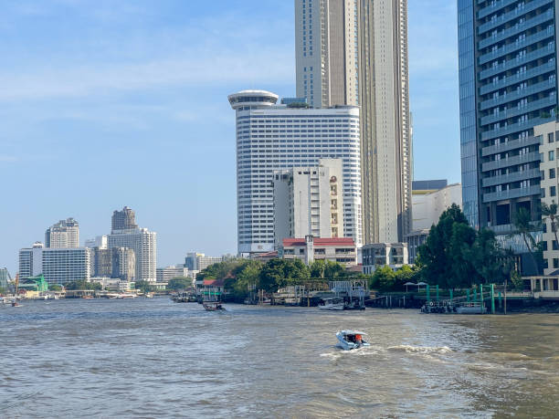 istock Bangkok city skyline on Chao Phraya river 2161343449