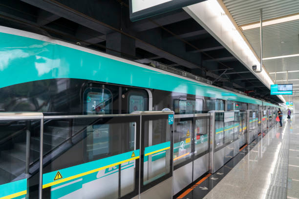 istock The train is parked at the subway station 2161344277