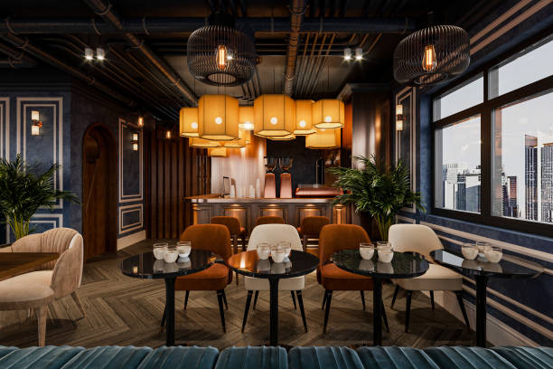 istock Gourmet cafeteria with modern and gorgeous decor. 2161344470