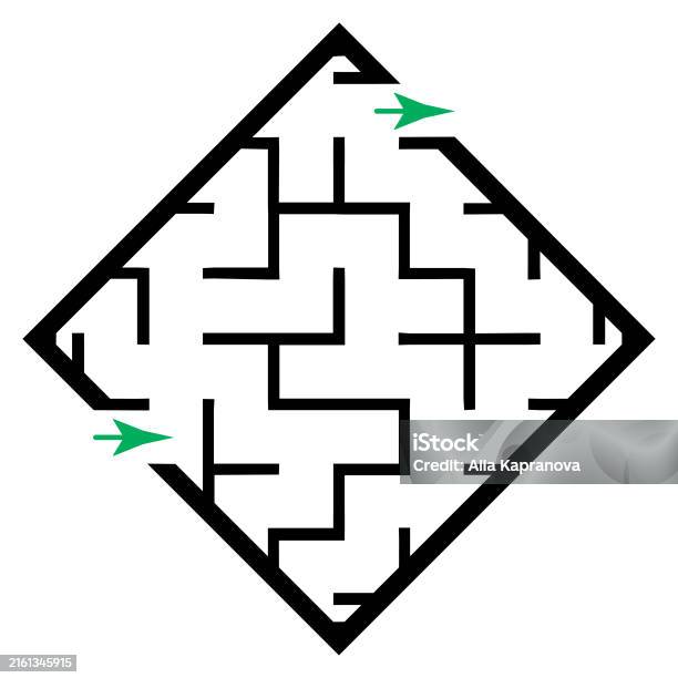 Simple Labrith Picture Simple Labyrinth Stock Illustration - Download Image Now - Abstract ...
