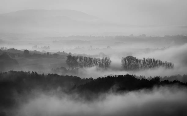 istock Saxon Switzerland in black and white 2161349800