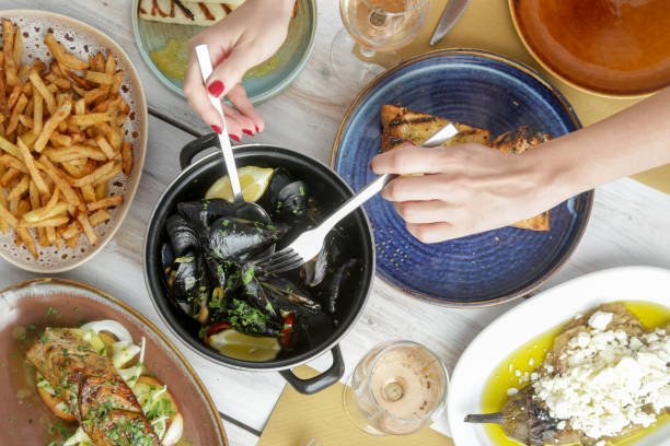 istock Various Mediterranean dishes served on the restaurant table 2161353579