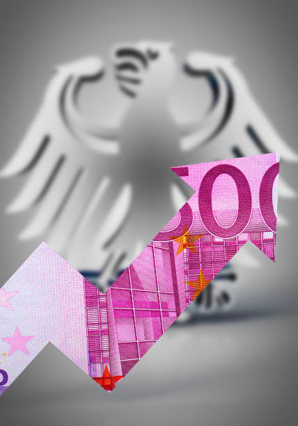 100 Euro banknotes overlayed