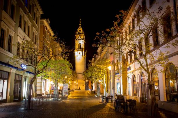 istock Old town of Bautzen at night 2161366986