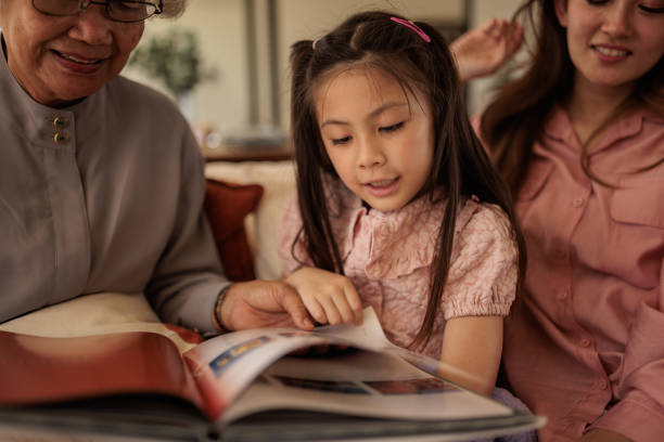 istock Girl reading with mom and grandma 2161371380