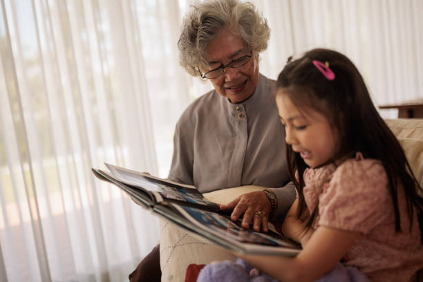 istock Girl reading with grandma 2161371427