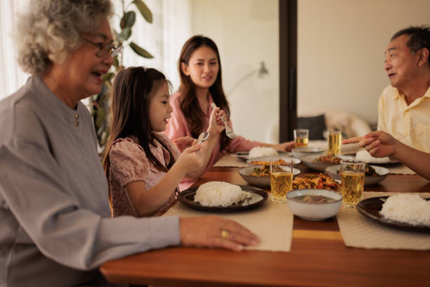 istock Family dinner at home 2161372832