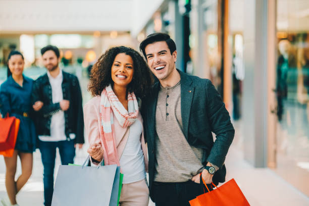 istock Couple in the shopping mall 2161380495
