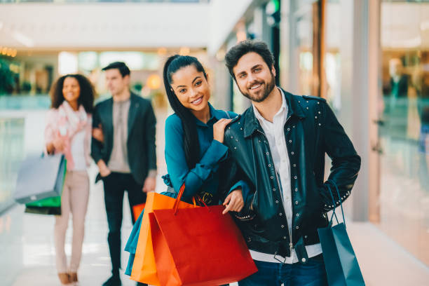 istock Couple in the shopping mall 2161380565