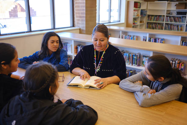istock High School Teacher and Students in a School Library 2161386687