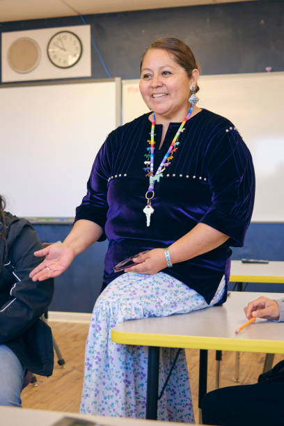 istock High School Teacher and Students in a School Classroom 2161386771
