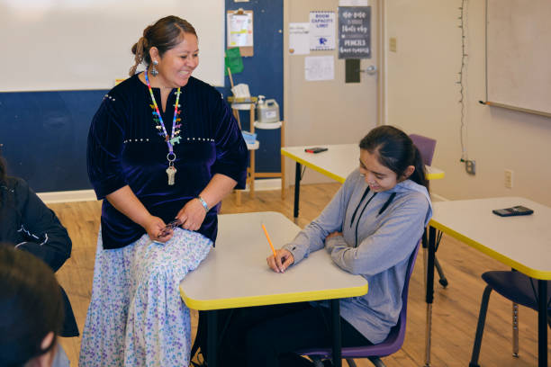 istock High School Teacher and Students in a School Classroom 2161386780