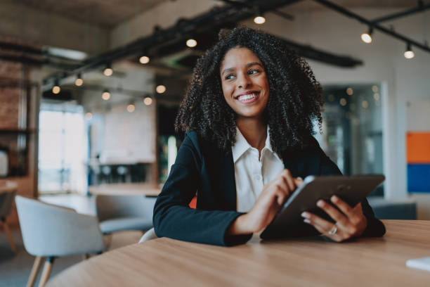 istock Young businesswoman using digital tablet 2161387228