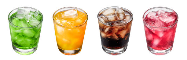 istock Colorful cold drinks with ice cubes, great for quenching thirst and cooling off in summer 2161387629