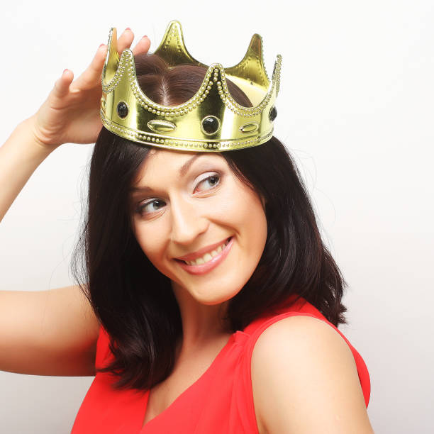 istock young lovely woman in crown 2161397080