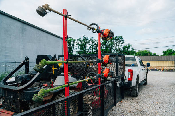 istock Weed Trimmers on a Custom Trailer Rack for Landscaping Equipment 2161398932