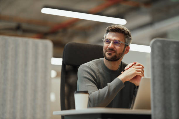 istock Modern Businessman Working in Contemporary Office Space 2161399593