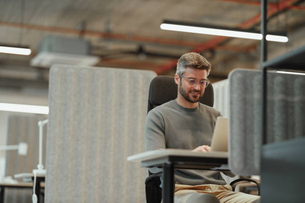 istock Modern Businessman Working in Contemporary Office Space 2161399601