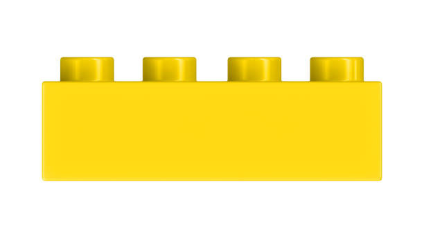 istock Gold Toy Block Isolated on a White Background. 2161400707